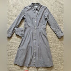 J. Crew Navy & White Striped Jumpsuit